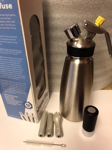 STAINLESS STEEL Dispenser 1 pint (.5L) Whipped Cream whip BEST QUALITY SS ICO