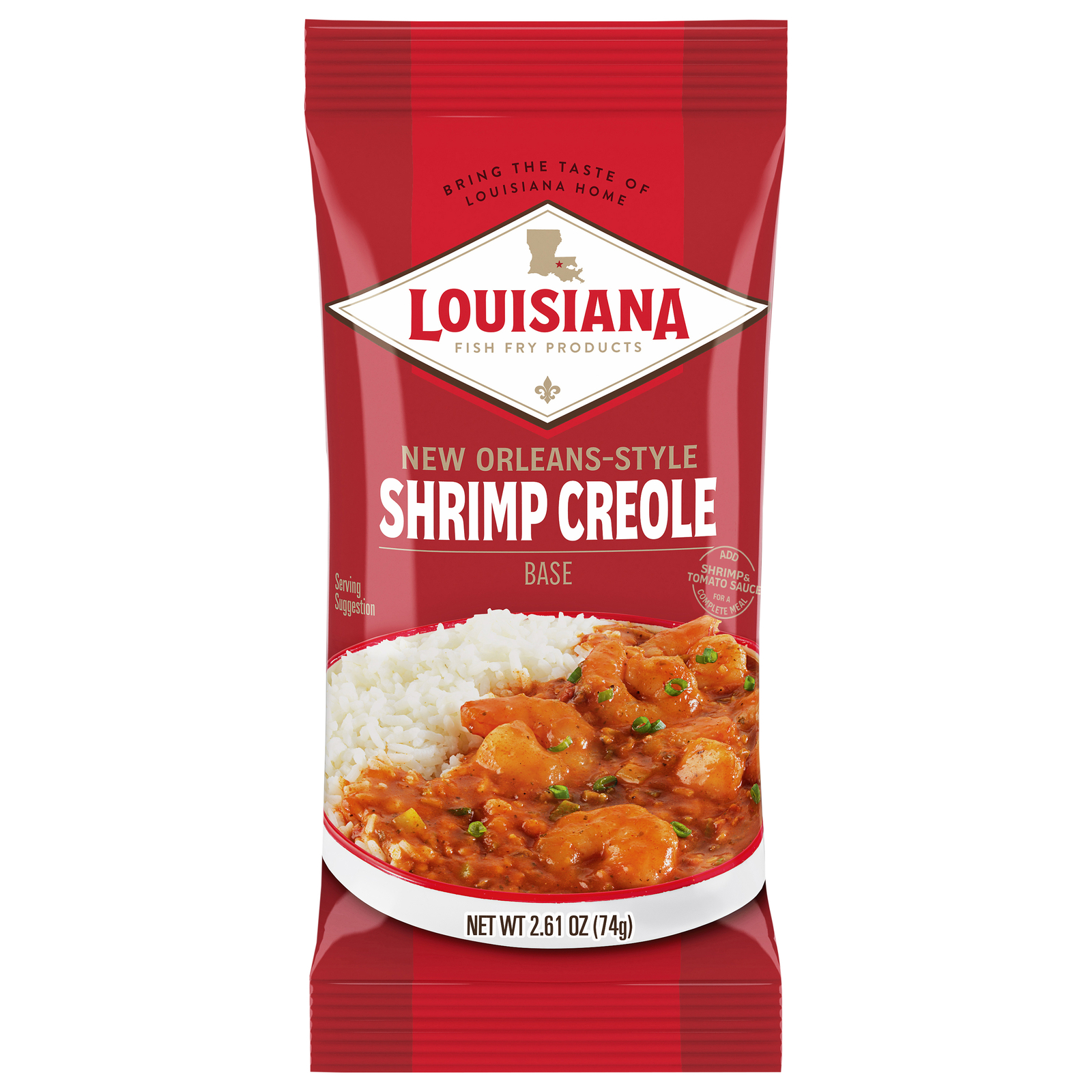 Louisiana Fish Fry Mix Shrimp Creole 2.61 oz (Pack of 24)