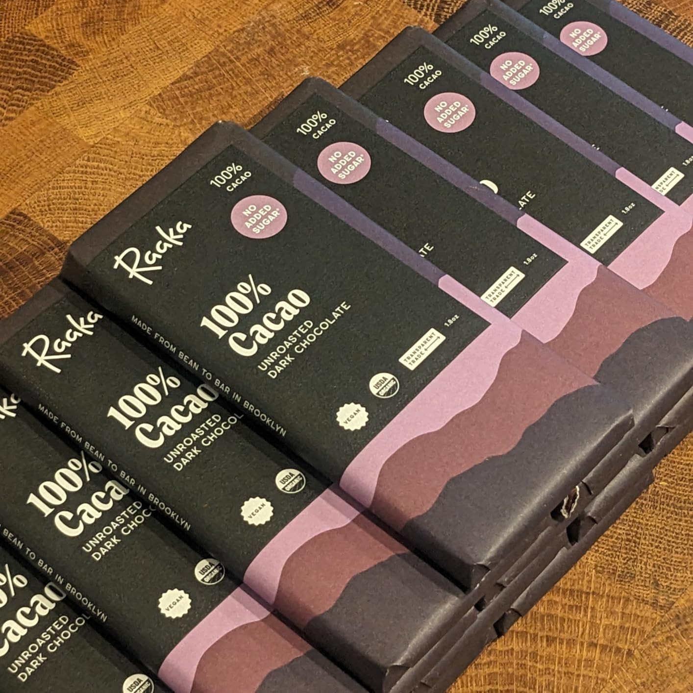 Raaka 100% Dark Chocolate Bars – Unsweetened, Bitter, Sugar Free, Pure Cacao – O