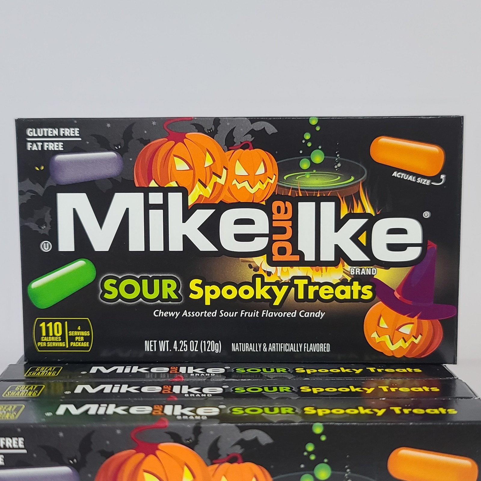 12x Mike and Ike Sour Spooky Treats Halloween Chewy Fruit Candy EXP 06/2026