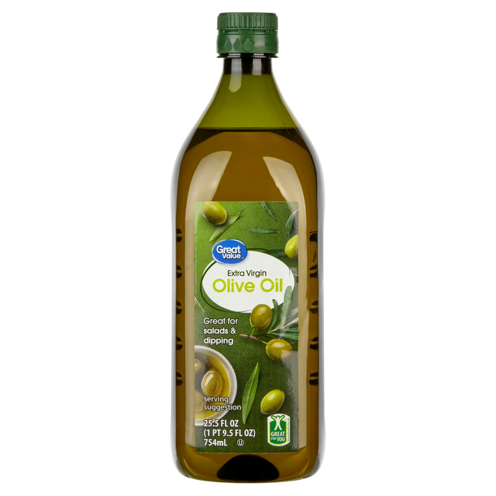 Great Value: 100% Extra Virgin Olive Oil, 25.5 fl oz FREE & FAST SHIPPING