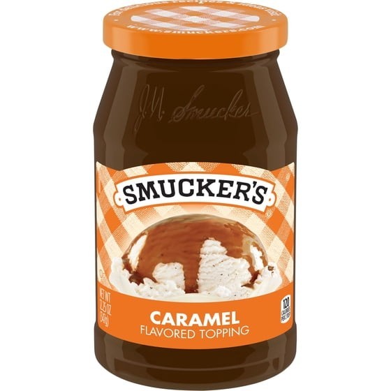(3 Pack) Smucker’s Caramel Topping, 12.25 ozs, Versatile, For Snacks & Desserts