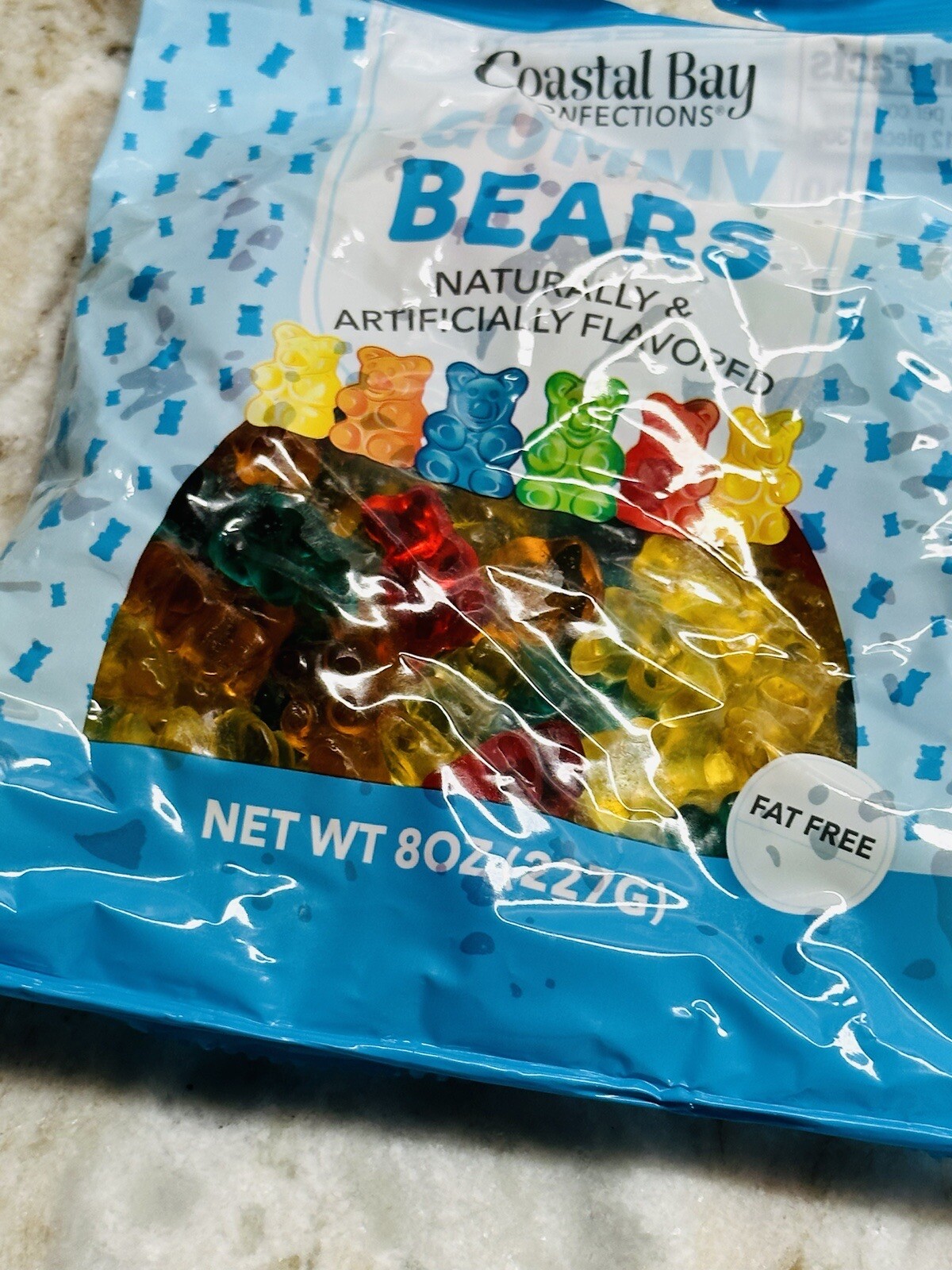 Coastal Bay Gummy Bears Fat Free 1ea 8oz. Bag-Brand New-SHIP N 24 HOURS