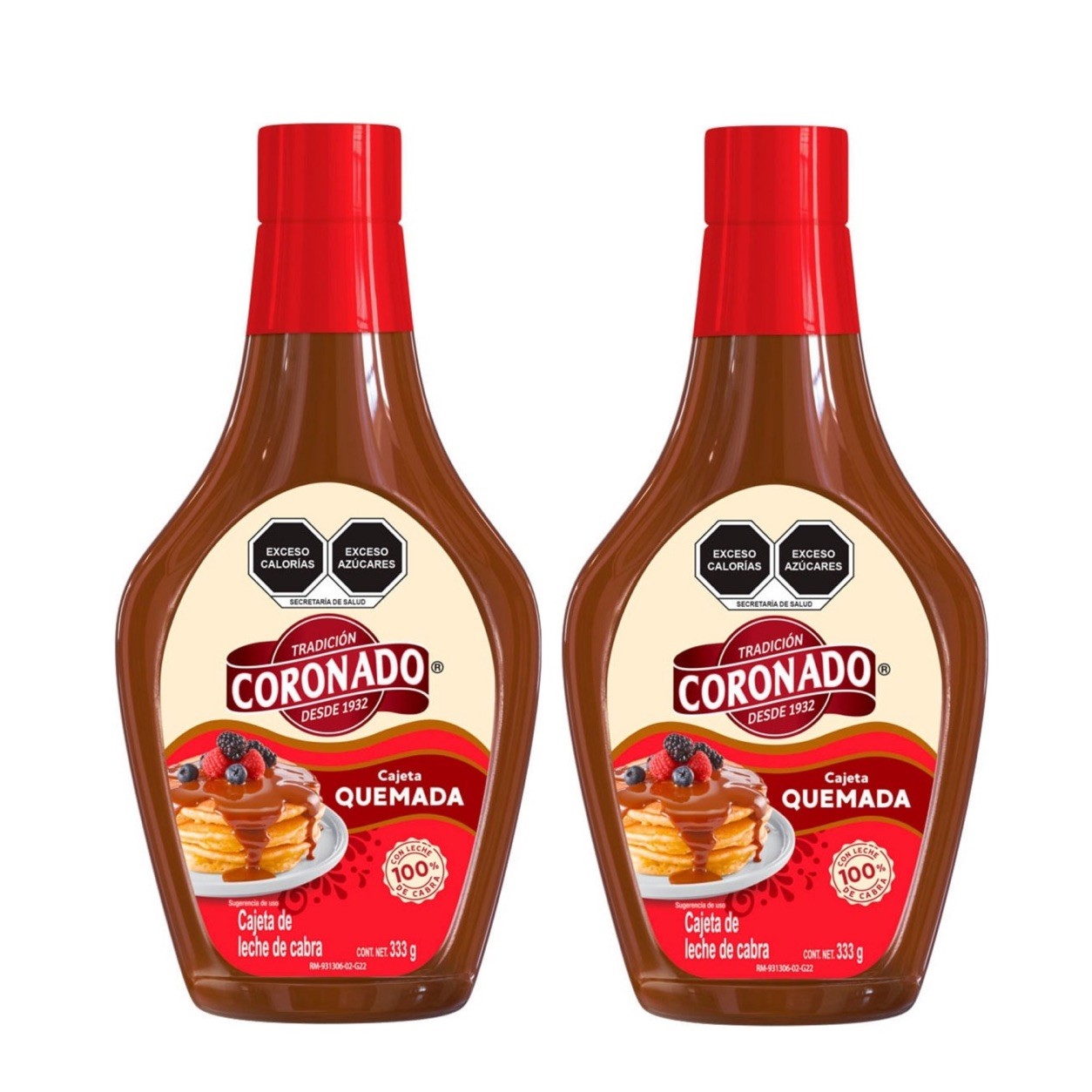 2 X CORONADO CAJETA ENVINADA 333g