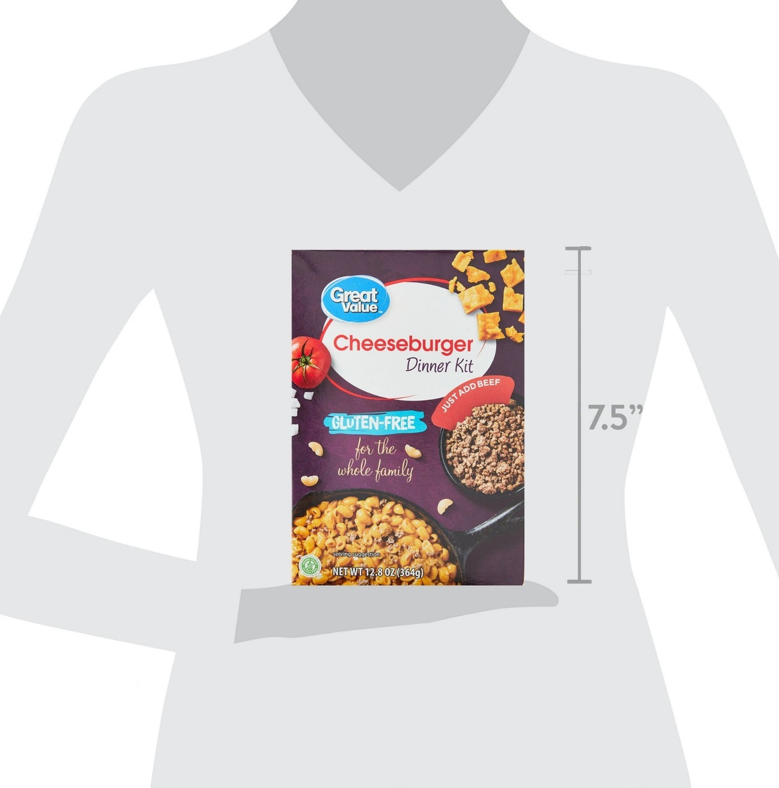 Great Value Gluten-Free Cheeseburger Dinner Kit – 12.8 oz, 2 Pack