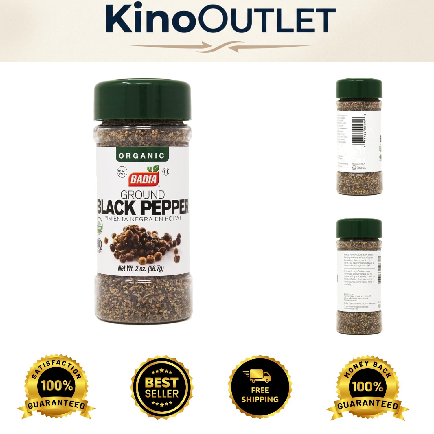 2 oz Organic Black Pepper Powder – Bold Flavor for Gourmet Cooking and Seasoning