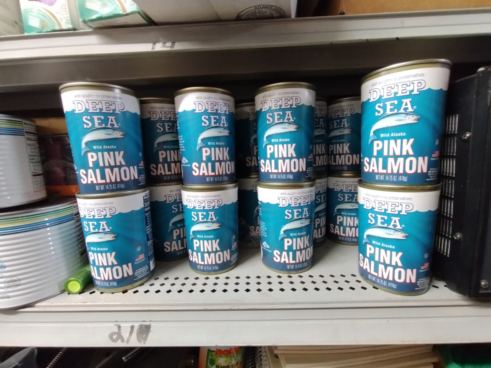 16 cans Deep Sea Pink Salmon Wild Alaska Canned 14.75 Oz, june 2026 exp date