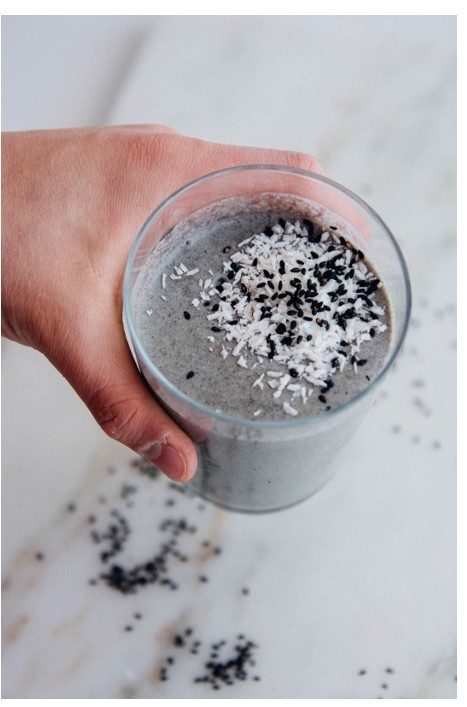 Sweet Garden Black Sesame Seeds Powder 12.36 oz Instant Cereal Snack Drink Vegan