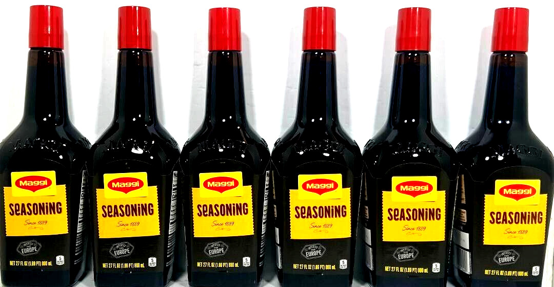 Maggi Liquid Seasoning Since 1889 Imported From Europe 27oz Pack of 6)Exp 4/2025