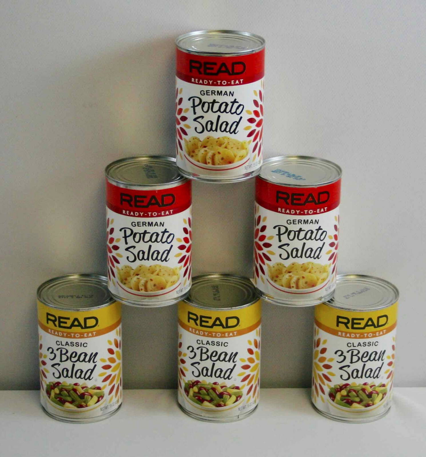 3X Read German Potato Salad & 3X Classic 3 Bean Salad 15 oz