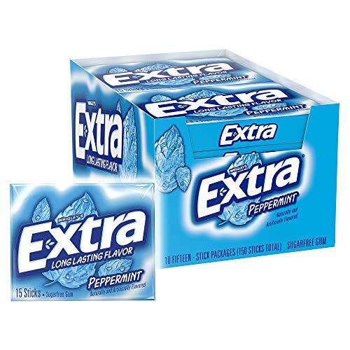 Gum Peppermint Chewing Gum 15 Pieces Pack 10