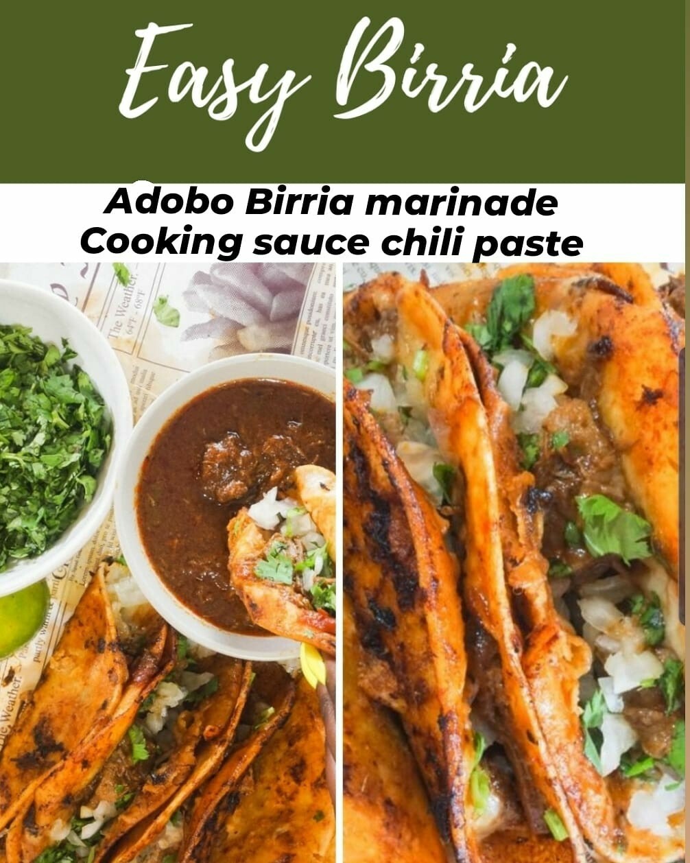 Kuko’s Adobos Marinade Sauce Birria Adobo Marinade Chili Paste_20 lbs