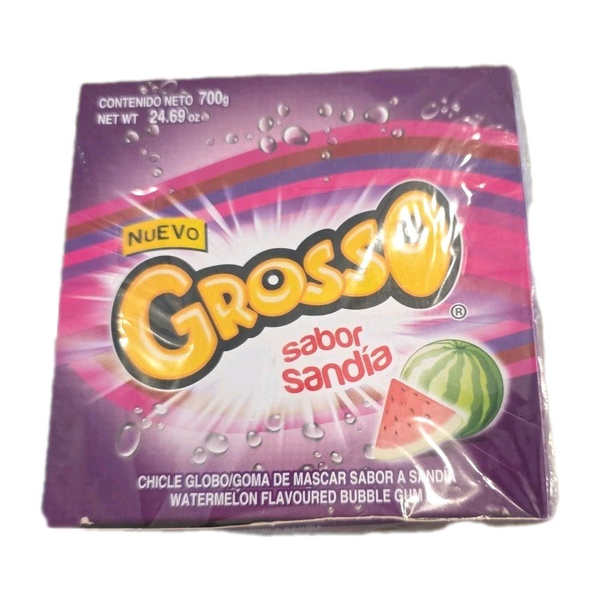 GROSSO FLAVOURED WATERMELON BUBBLE GUM 100 Pcs