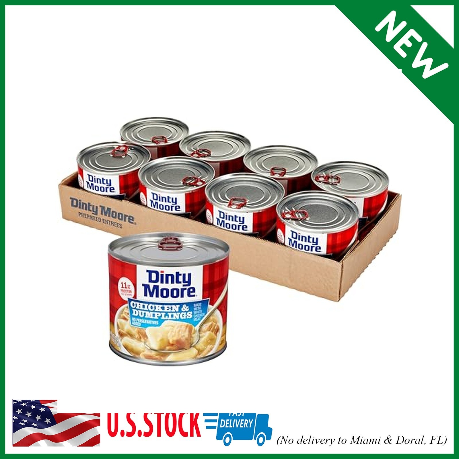 Dinty Moore Food Can, Chicken & Dumpling, 20 Oz, 8 count (pack of 1)