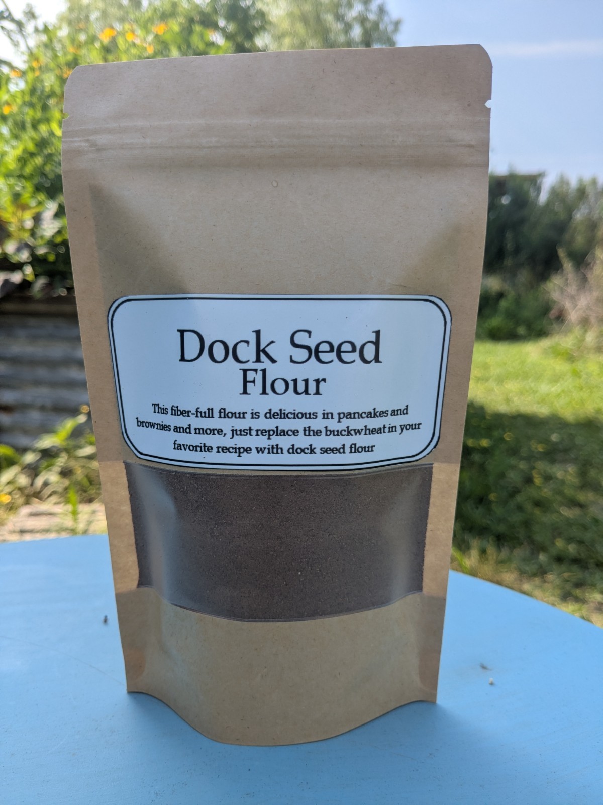 Dock Seed Flour – wild buckwheat, gluten free small batch hand milled, fiber
