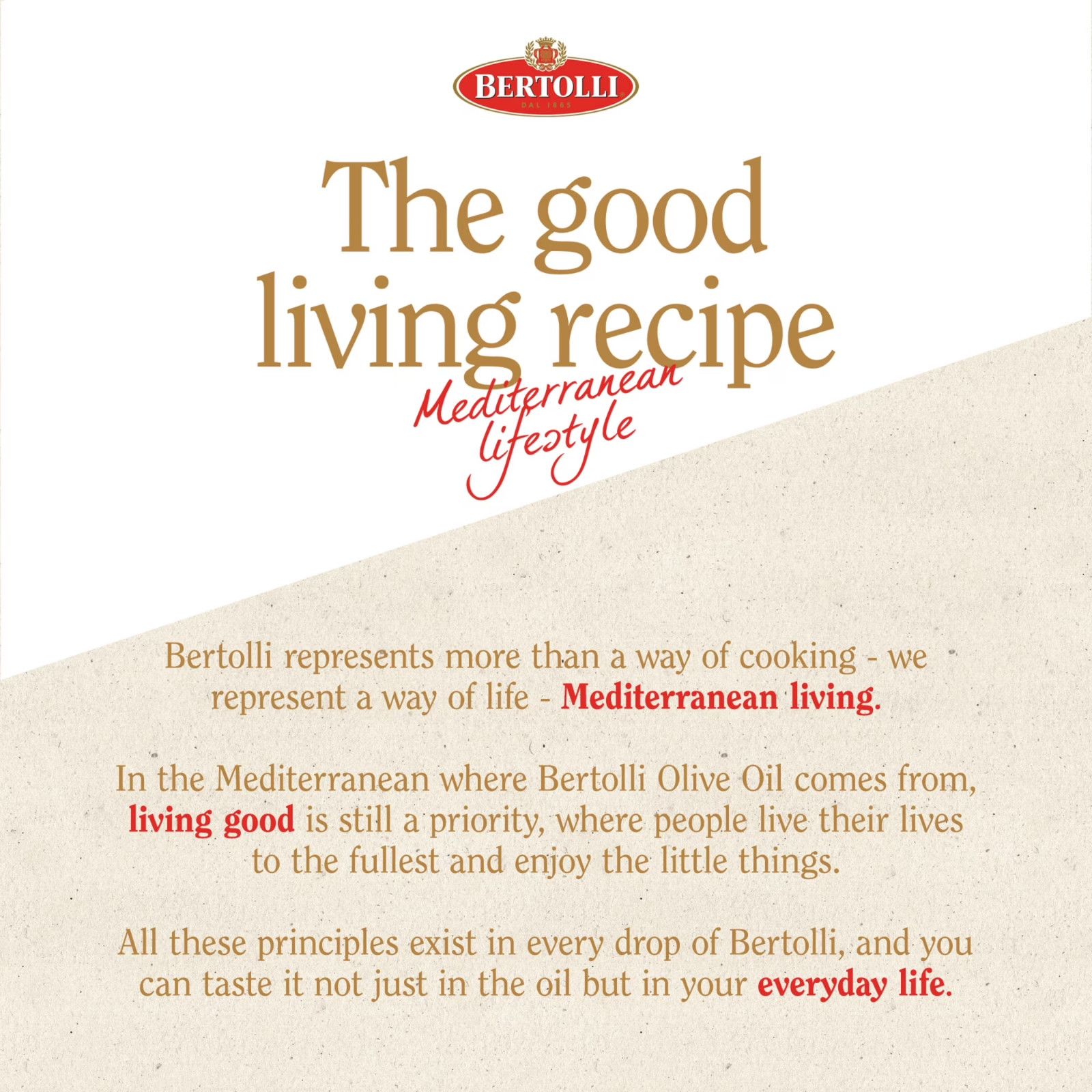 Bertolli Extra Virgin Olive Oil, Rich Taste, First Cold Pressed, Contains Polyph