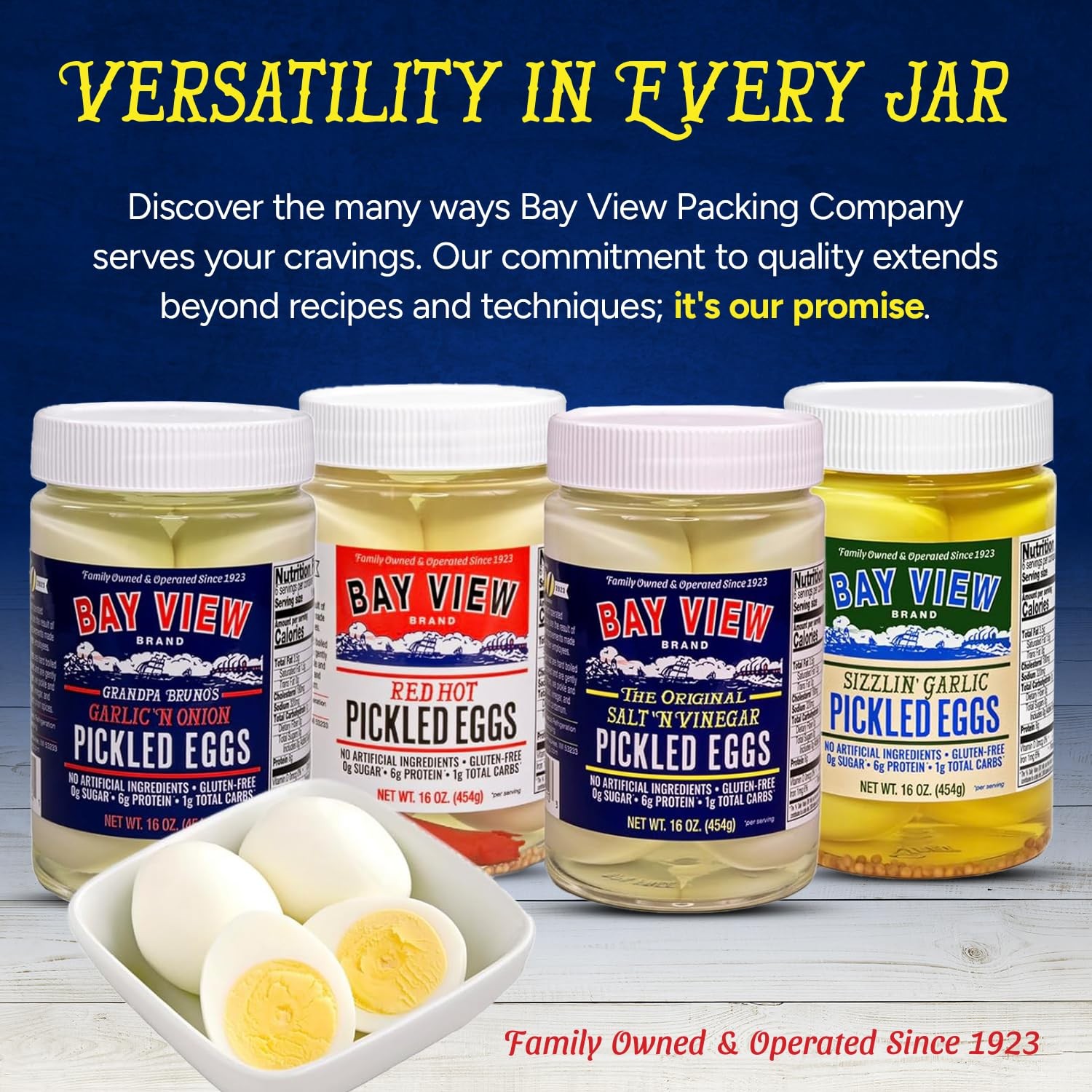 Pickled Eggs Garlic Onion No Artificial Ingredients Gluten Free 16oz