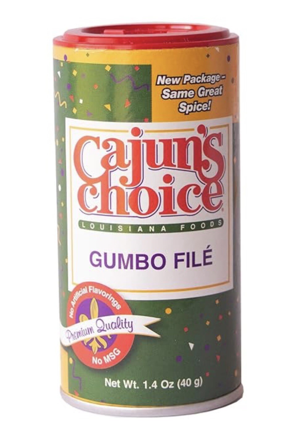Gumbo Filé – 1.4 oz Canister w/Shaker Top – Cajun’s Choice – Louisiana Foods