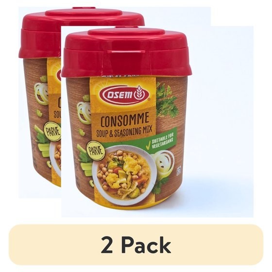 (2 pack) Osem Consomme Soup Mix 14.1 oz Suitable for Vegetarians Perfect base
