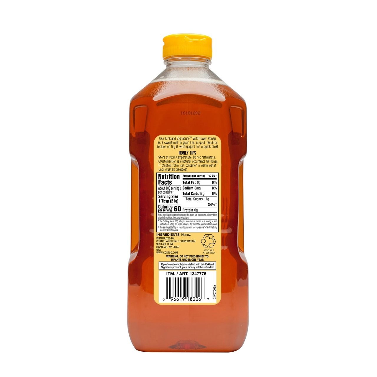 Kirkland Signature Wildflower Honey 5 lb Pure Honey