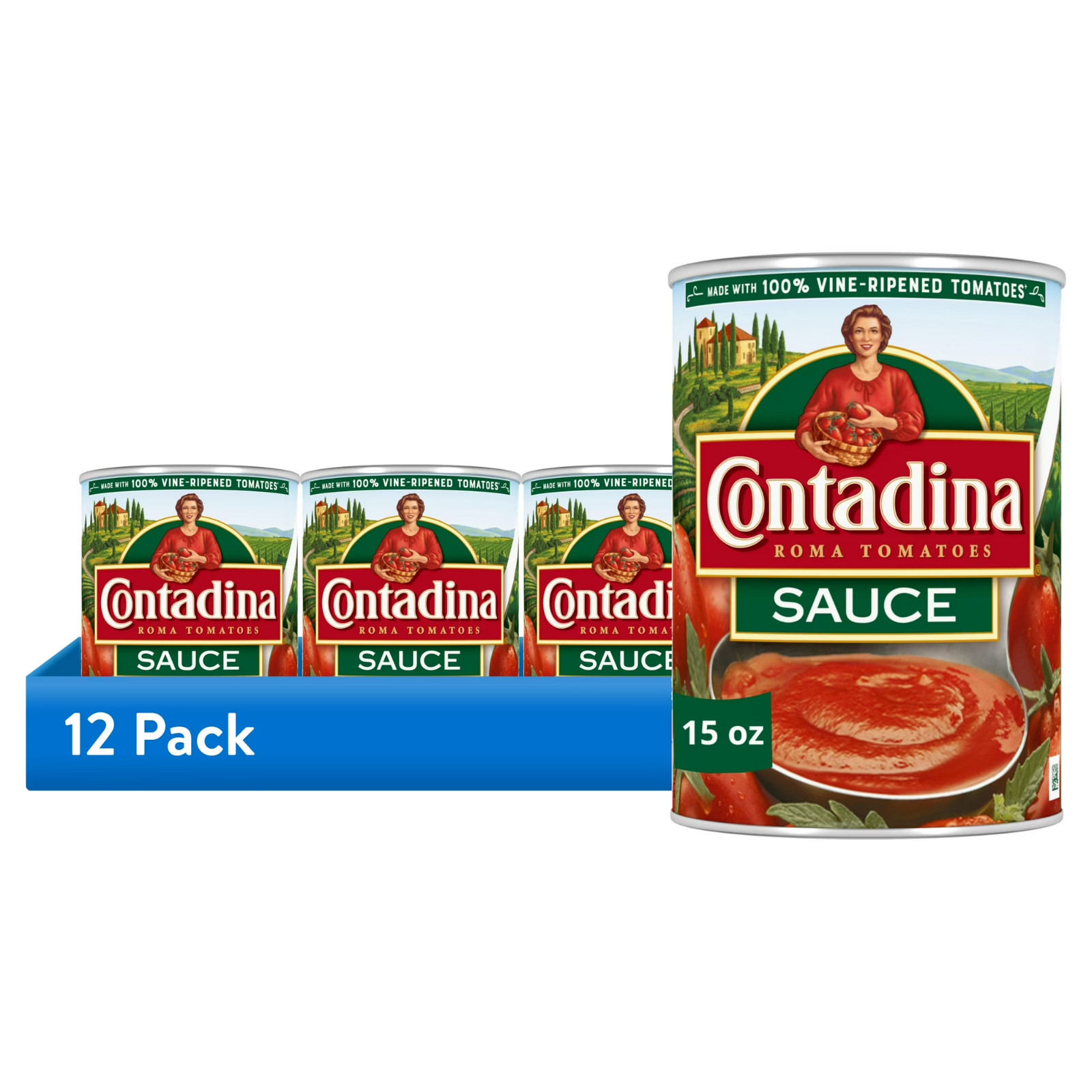 Contadina 12 Pack Tomato Sauce 15 oz Can Canned Bulk..