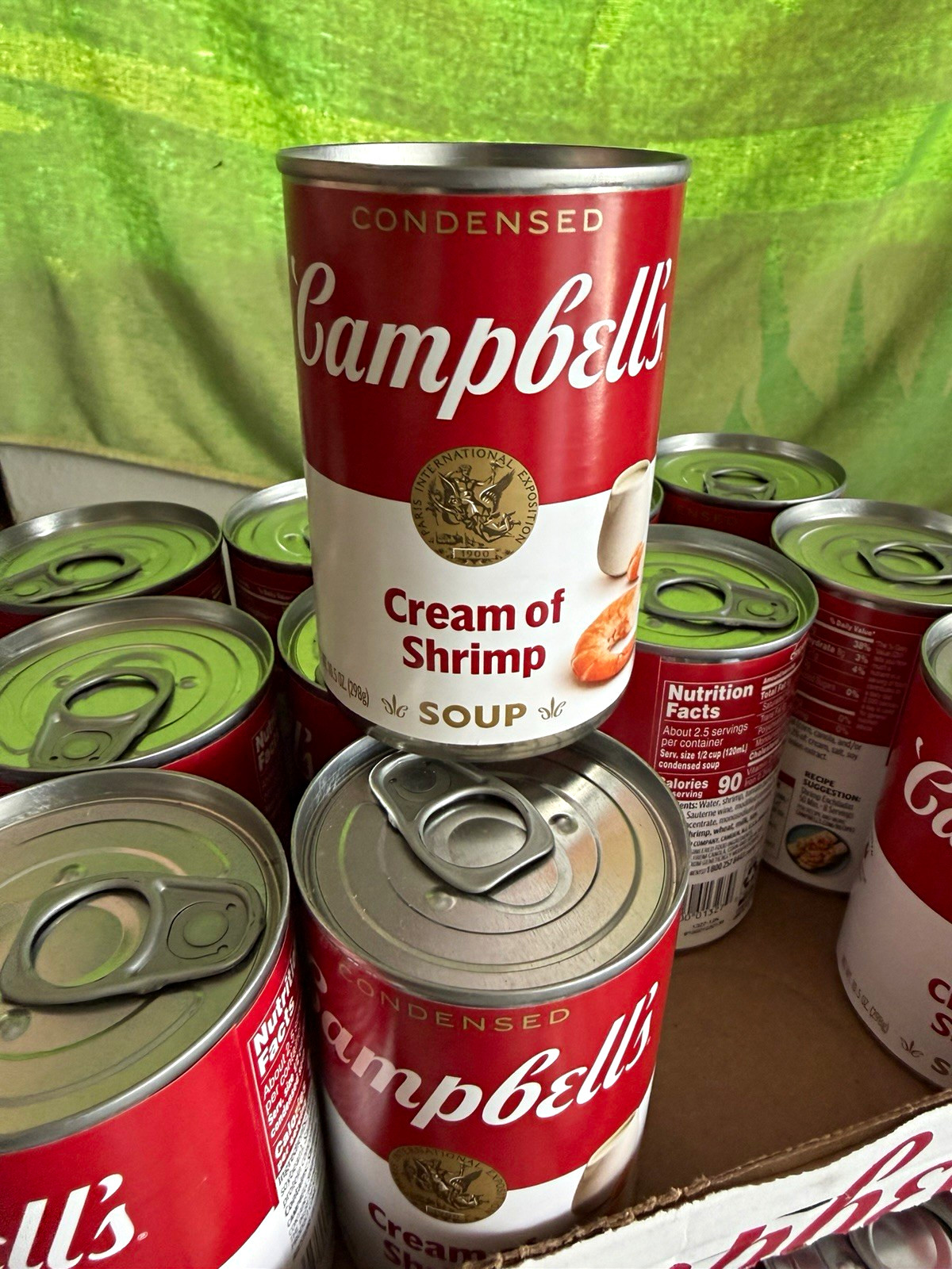 Campbell’s Condensed Cream of Shrimp Soup 10.5 oz Can, 12 Pack EXP: 12/26