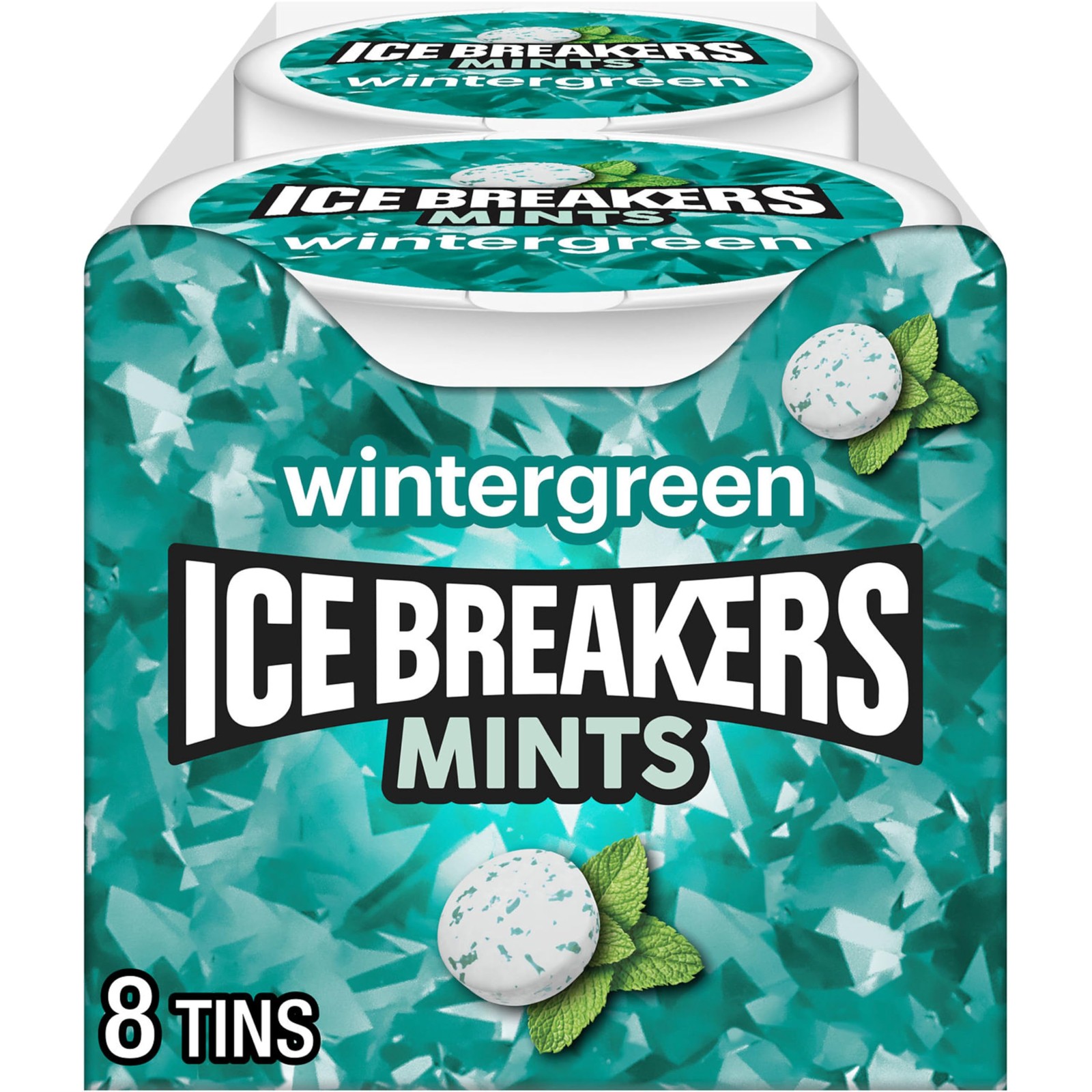 ICE BREAKERS Wintergreen Sugar Free Mints Tins 1.5 oz 8 Count