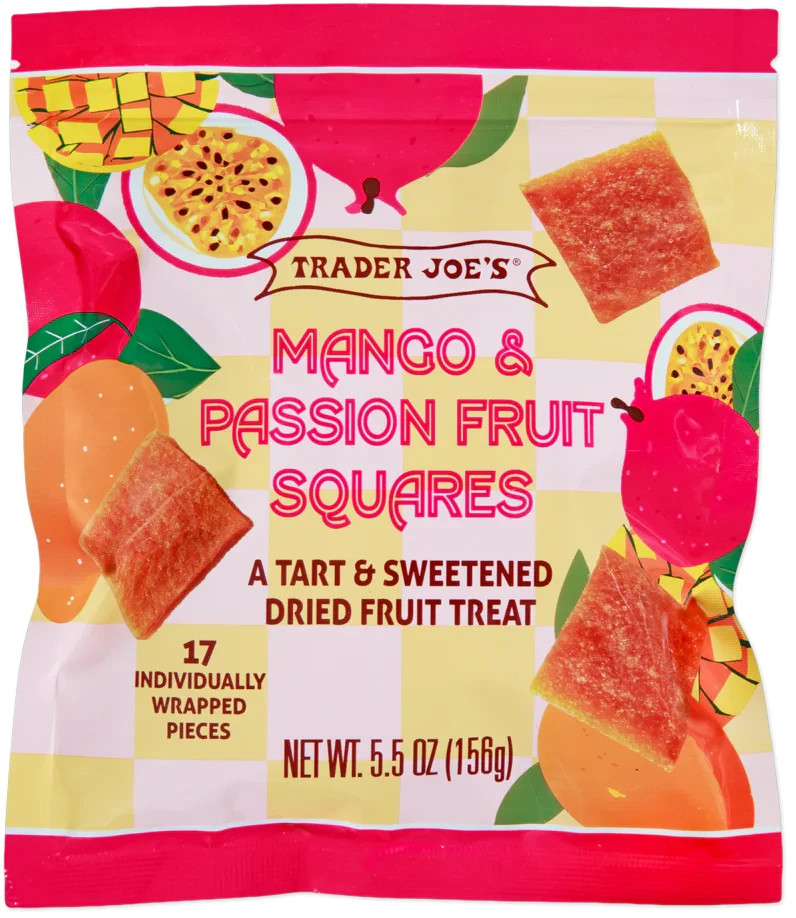 Trader Joe’s 5.5 oz MANGO & PASSION FRUIT Squares Tart & Sweetened * BB 4/2027 *