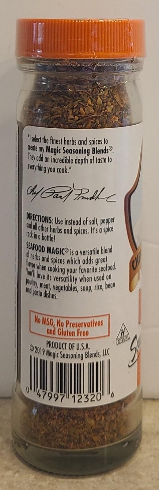 Chef Paul Prudhomme’s Magic Seasoning Blends Seafood Magic, 2 oz Exp. 05/2027