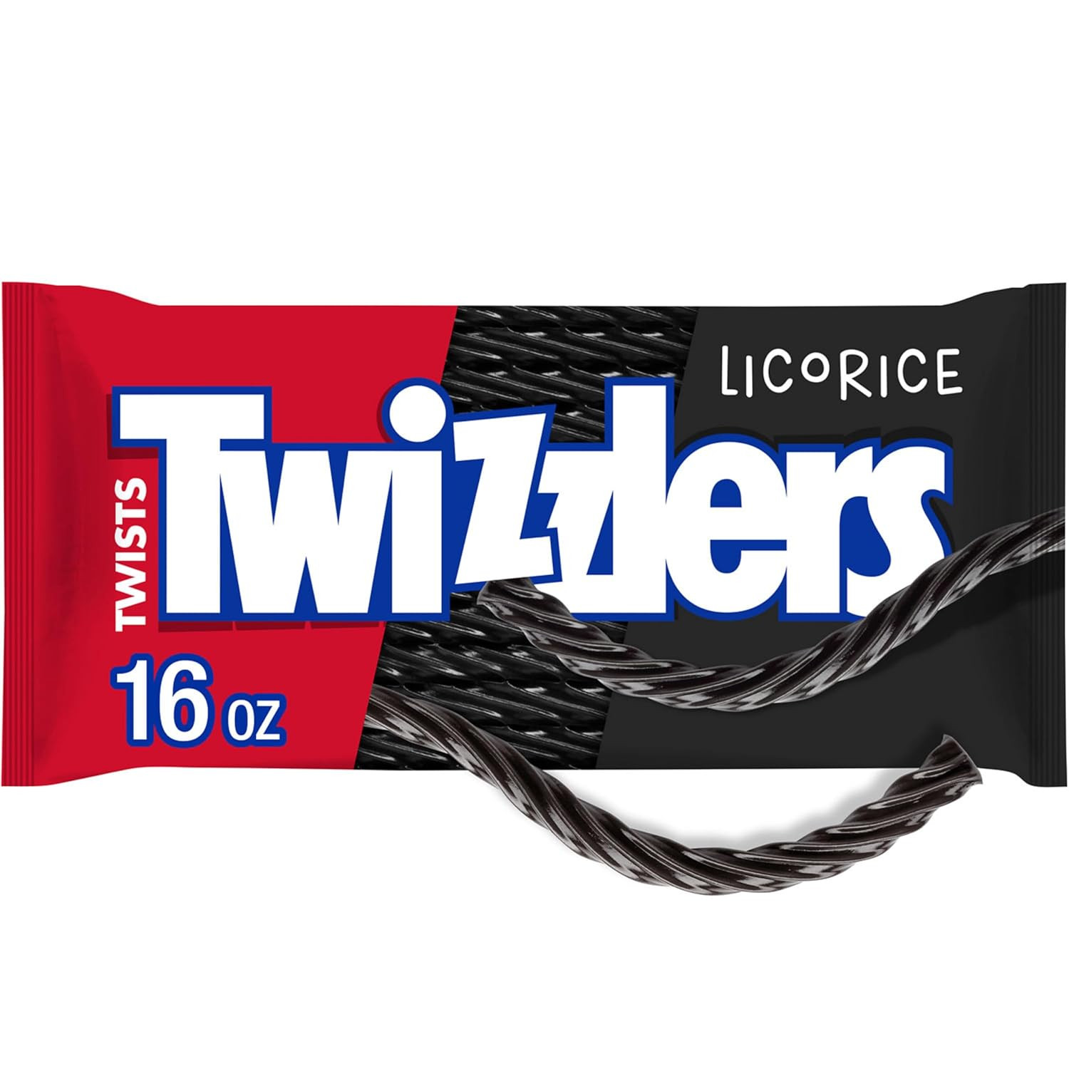 Twists Licorice Flavored Licorice Style, Chewy Candy Bag, 16 Oz