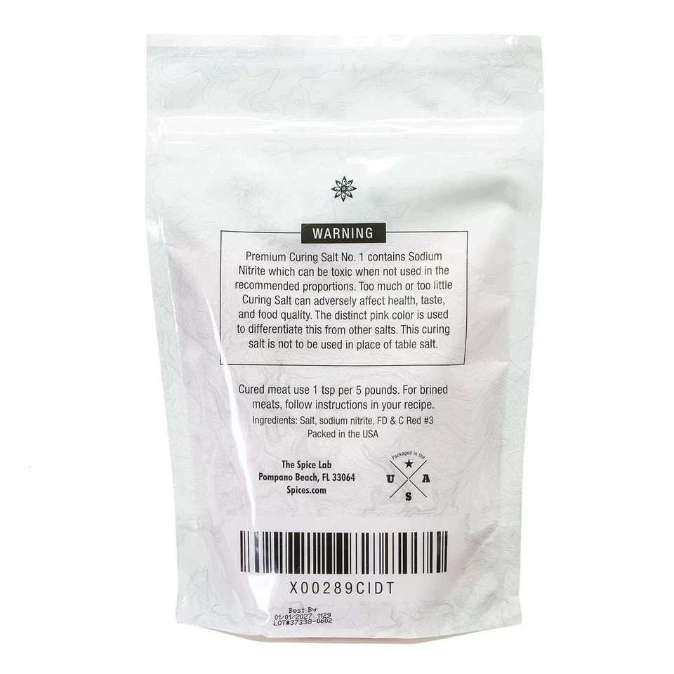 The Spice Lab Curing Salt No. 1 – Pink Prague Powder 16 Ounce (Pack of 1)