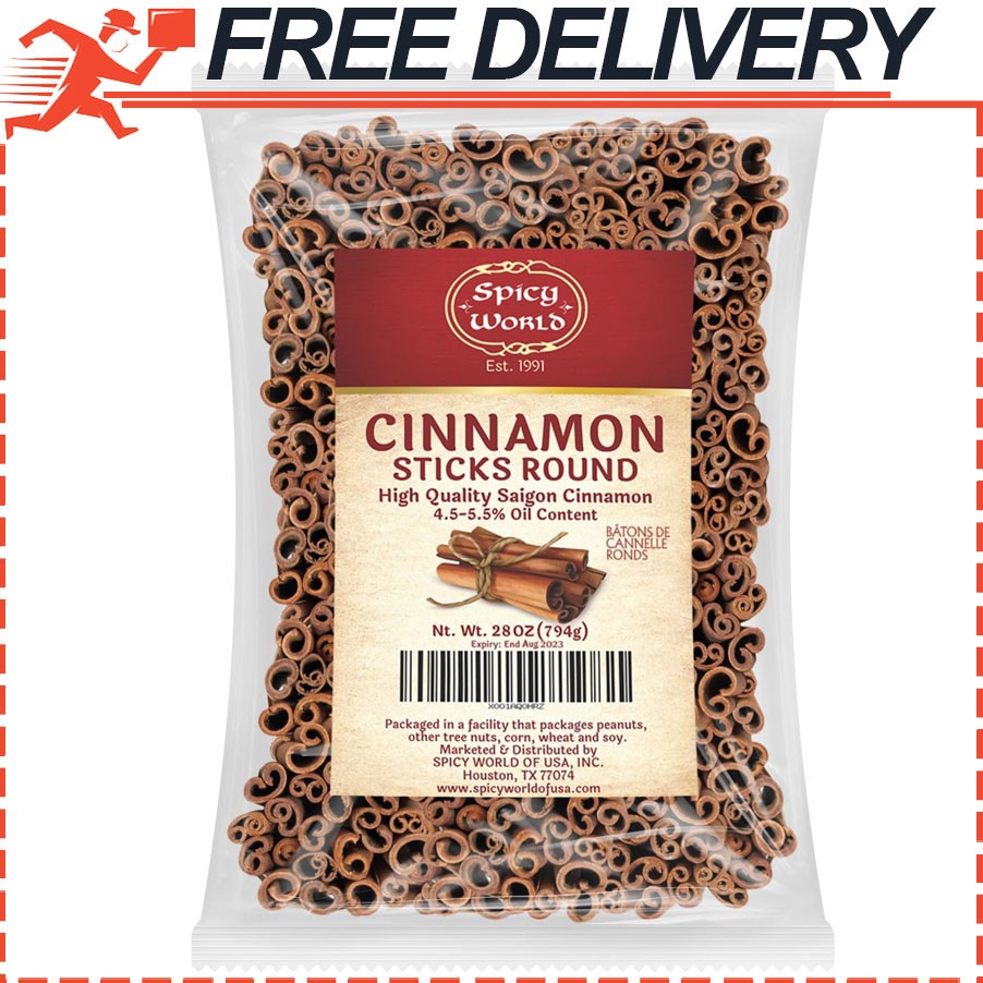 Spicy World 150 to 175 Cinnamon Sticks 1.75lb, Strong Aroma for Baking Cooking