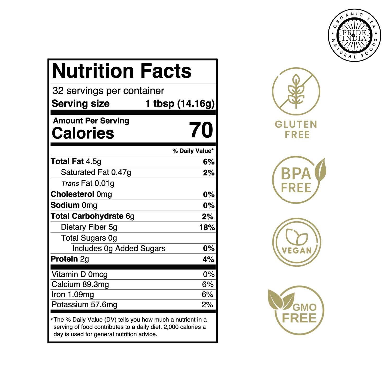 Cold Milled Raw Chia Ground – Omega-3 & Fiber Superfood Jar
