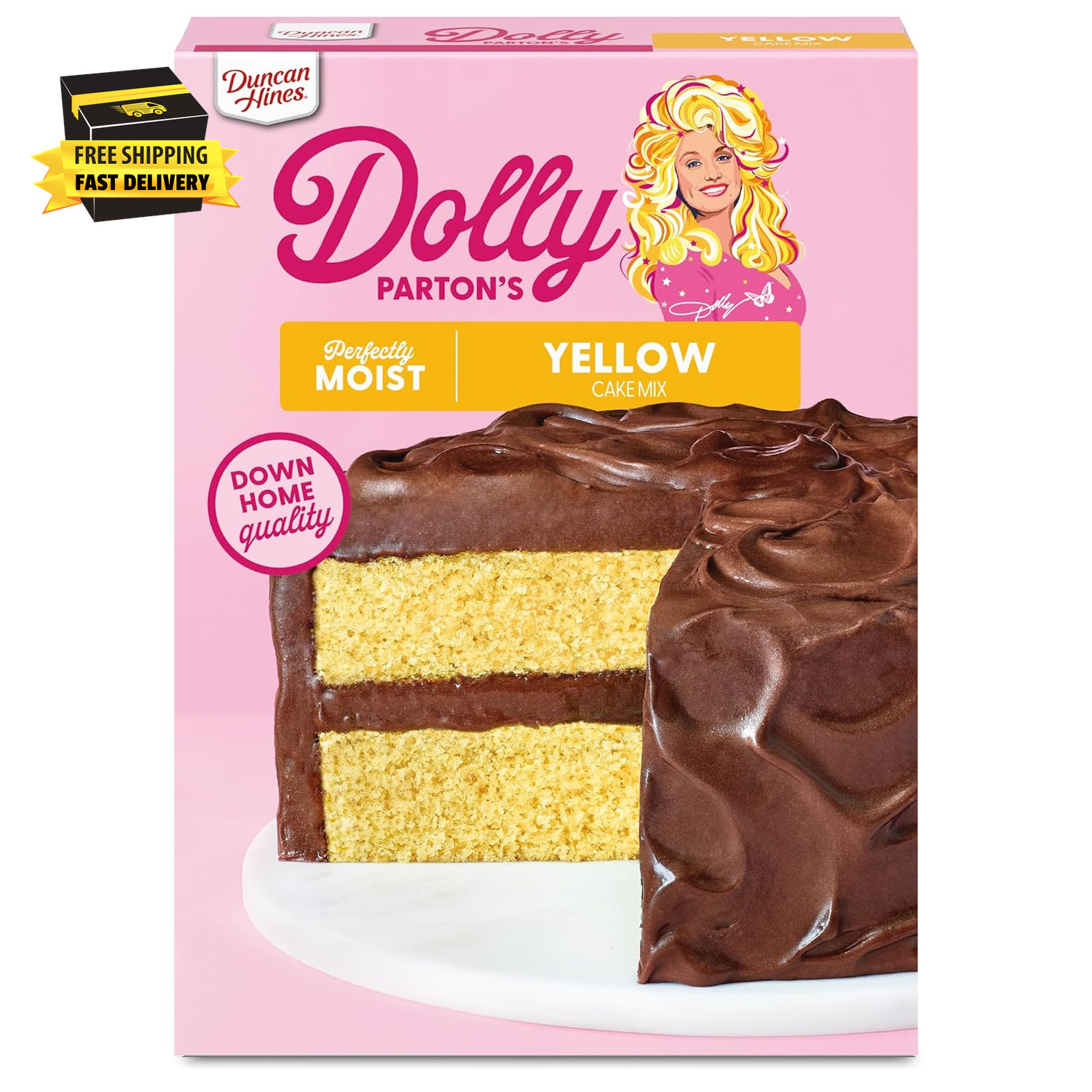 Dolly Parton’S Favorite Yellow Cake Mix, 15.25 Oz. ⭐️⭐️⭐️⭐️⭐️