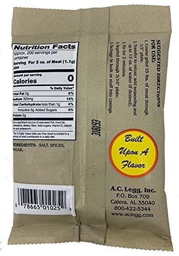 Custom Blended Sausage Seasoning – 8oz Pack, Case of 24, Perfect for BBQ & Grill