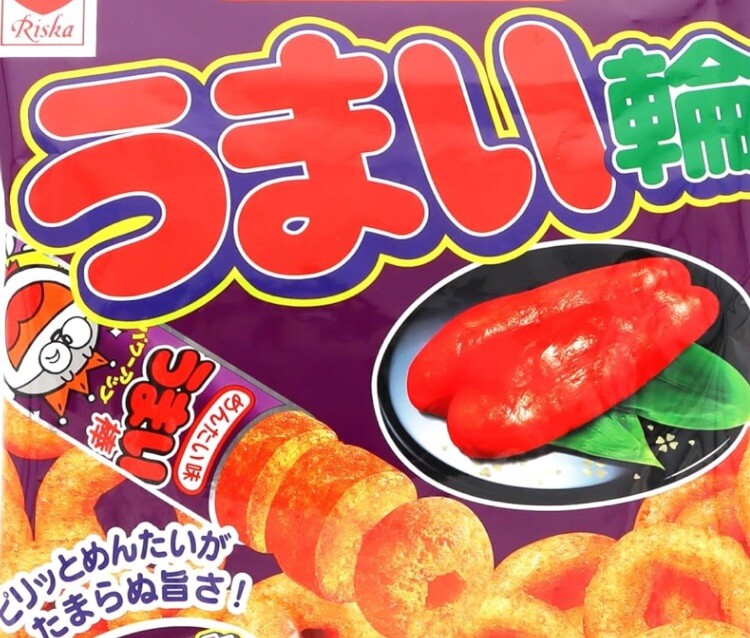 Japanese snack Umaibo Umaiwa Mentaiko flavor chips 75g Corn puffed snacks Japan