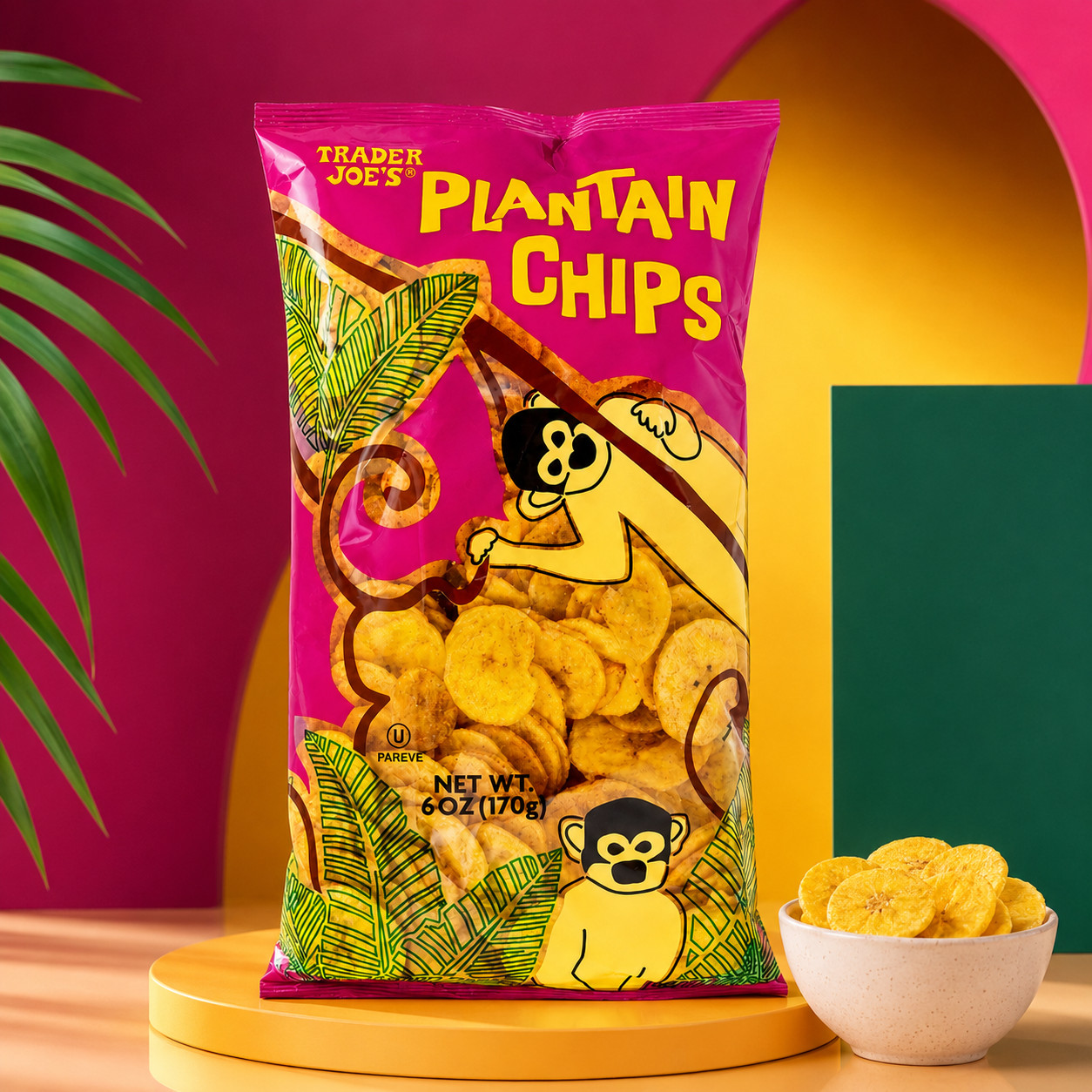2 Pack Trader Joe’s Plantain Chips 6oz