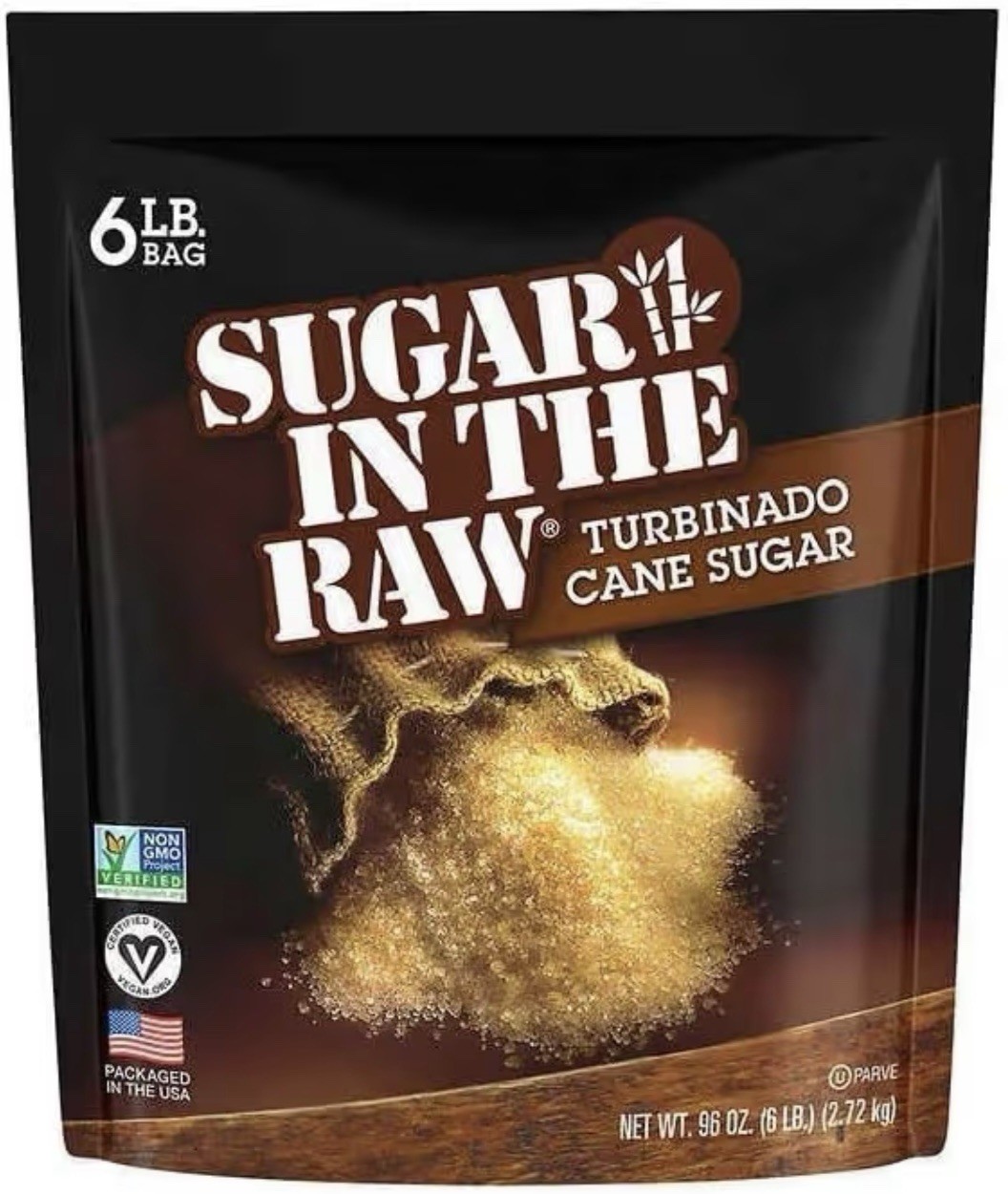 Sugar in the Raw Turbinado Cane Sugar, 6 lbs. (96 oz. ) Natural