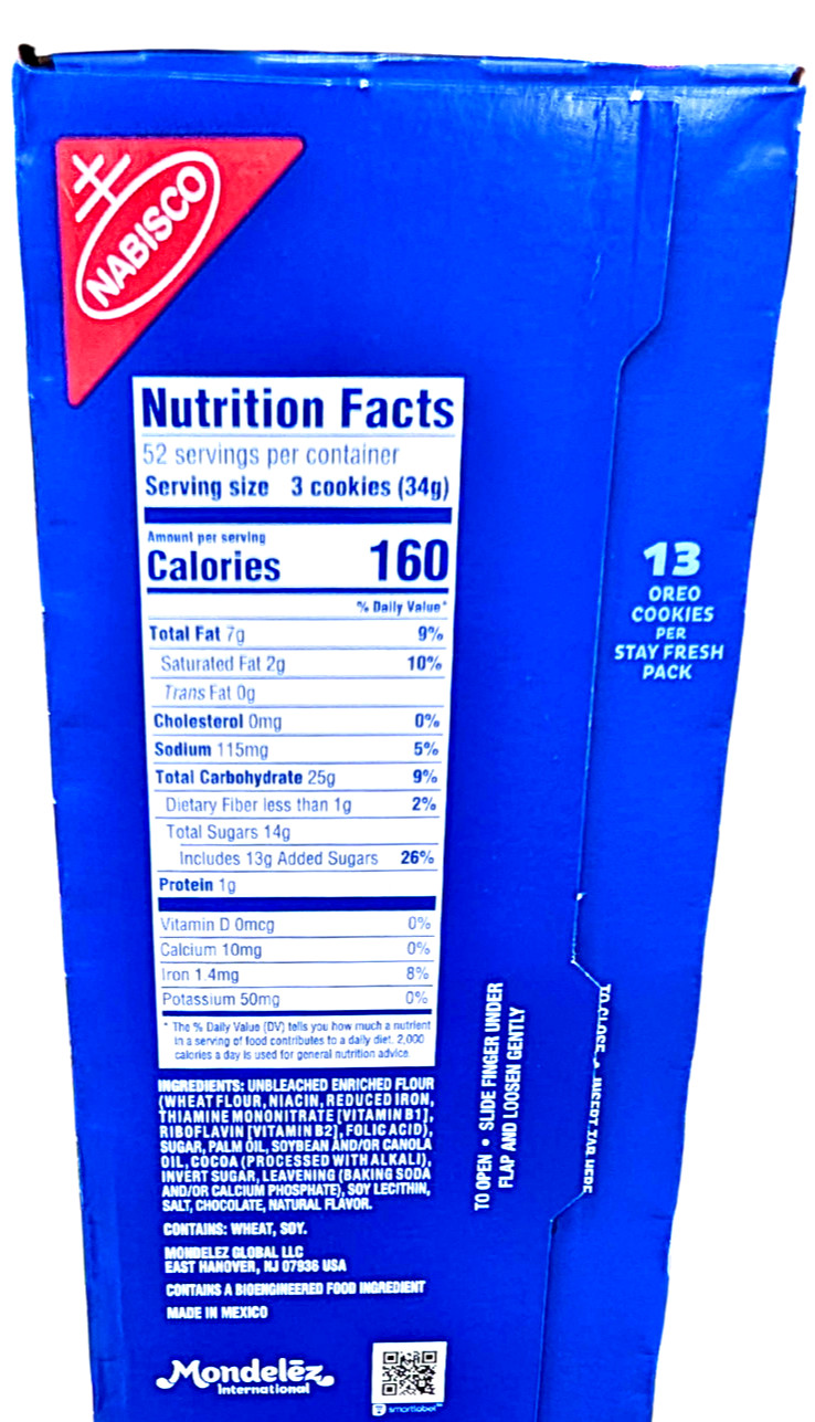 Oreo Chocolate Sandwich Cookies 12 Packs x 5.23 Oz EXP 03/2026