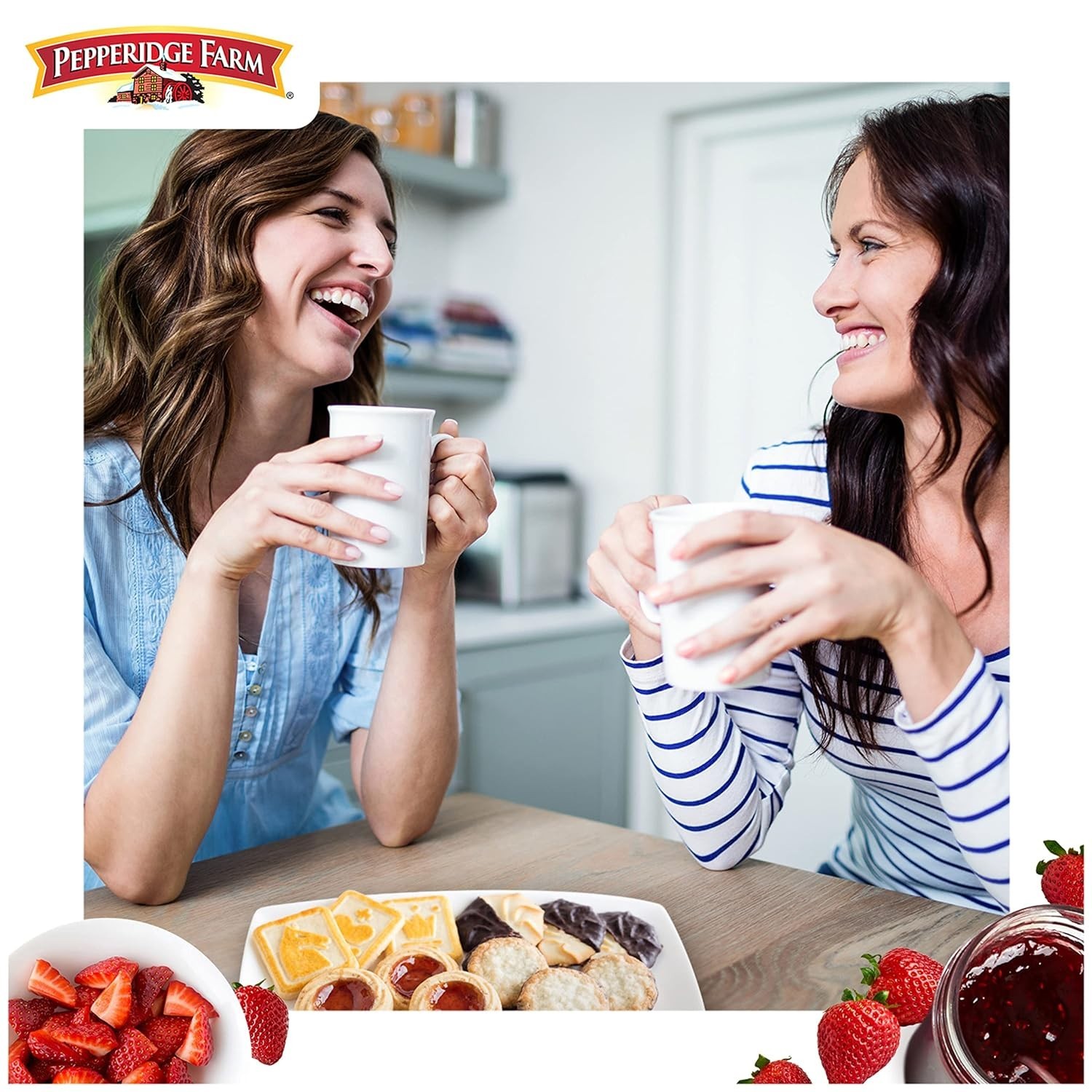 Gourmet Gluten-Free Strawberry Thumbprint Cookies – 18 Piece Shortbread Treats