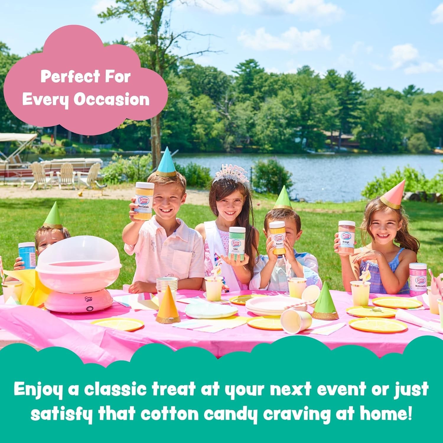 Cotton Candy Express BANANA Floss Sugar Ready to Use 11oz Jar, 20-30 Servings
