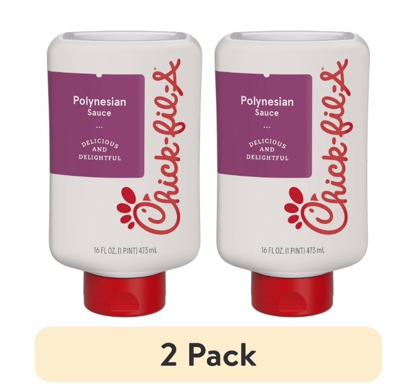 (2 pack) Chick-fil-A Polynesian Sauce, 16 fl oz Squeeze Bottle