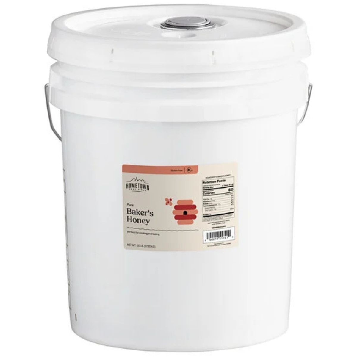 Pure Honey 60 LB Bulk 5 Gallon Pail Natural Kosher Gluten Free Bakers Special
