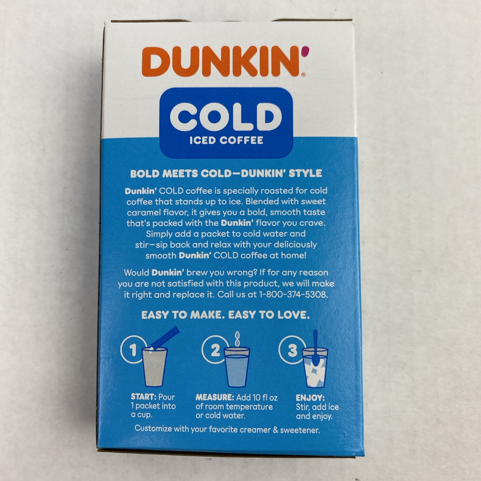 Dunkin’ Cold Iced CARAMEL Coffee Instant Powdered 6 Boxes 36 Packets Total *READ