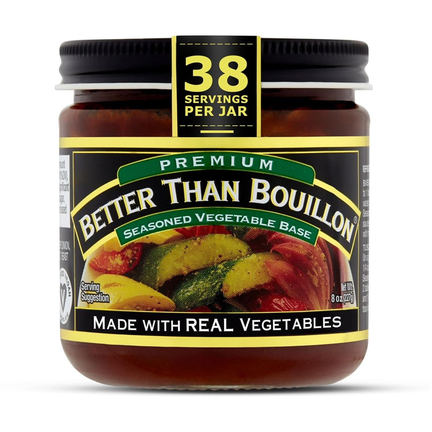 Premium Seasoned Vegetable Base, Shelf-Stable, 8 oz Jar