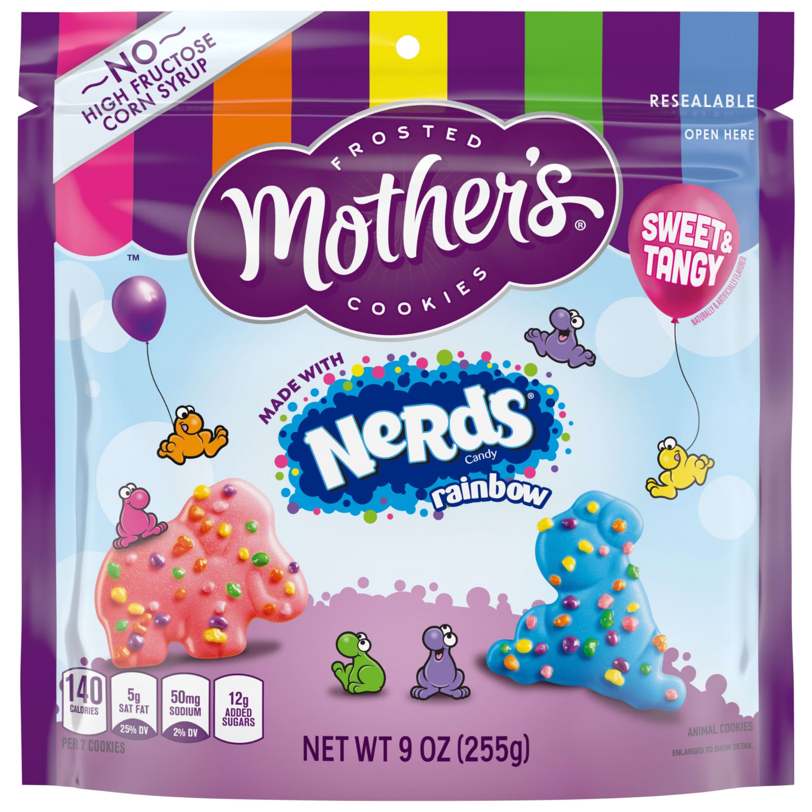 Mother’s x NERDS Candy Sweet & Tangy Frosted Cookies, 9 oz