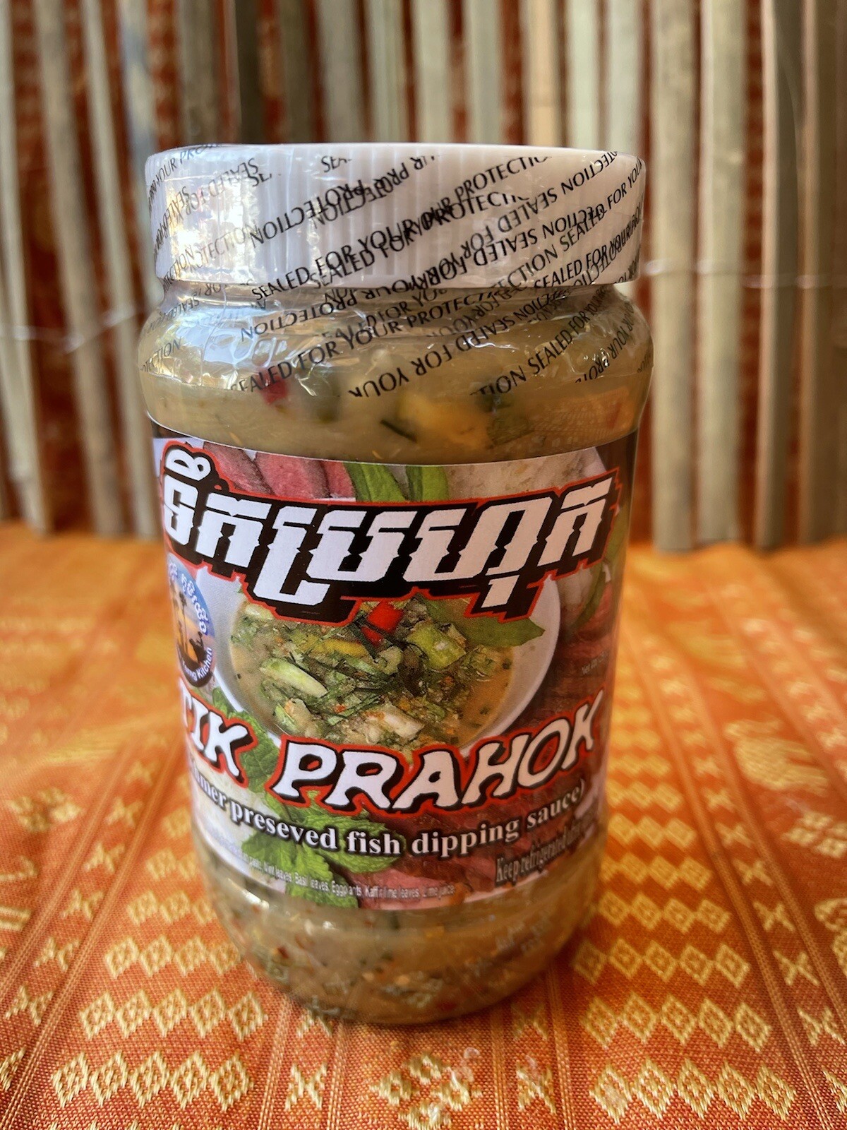 3 Jars (16 Oz Jar) Tik Prahok (Fermented Mud fish Dip Sauce) *Non spicy*