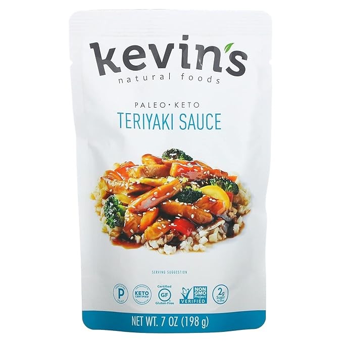 Kevins Teriyaki Sauce, Paleo. Keto 12 oz