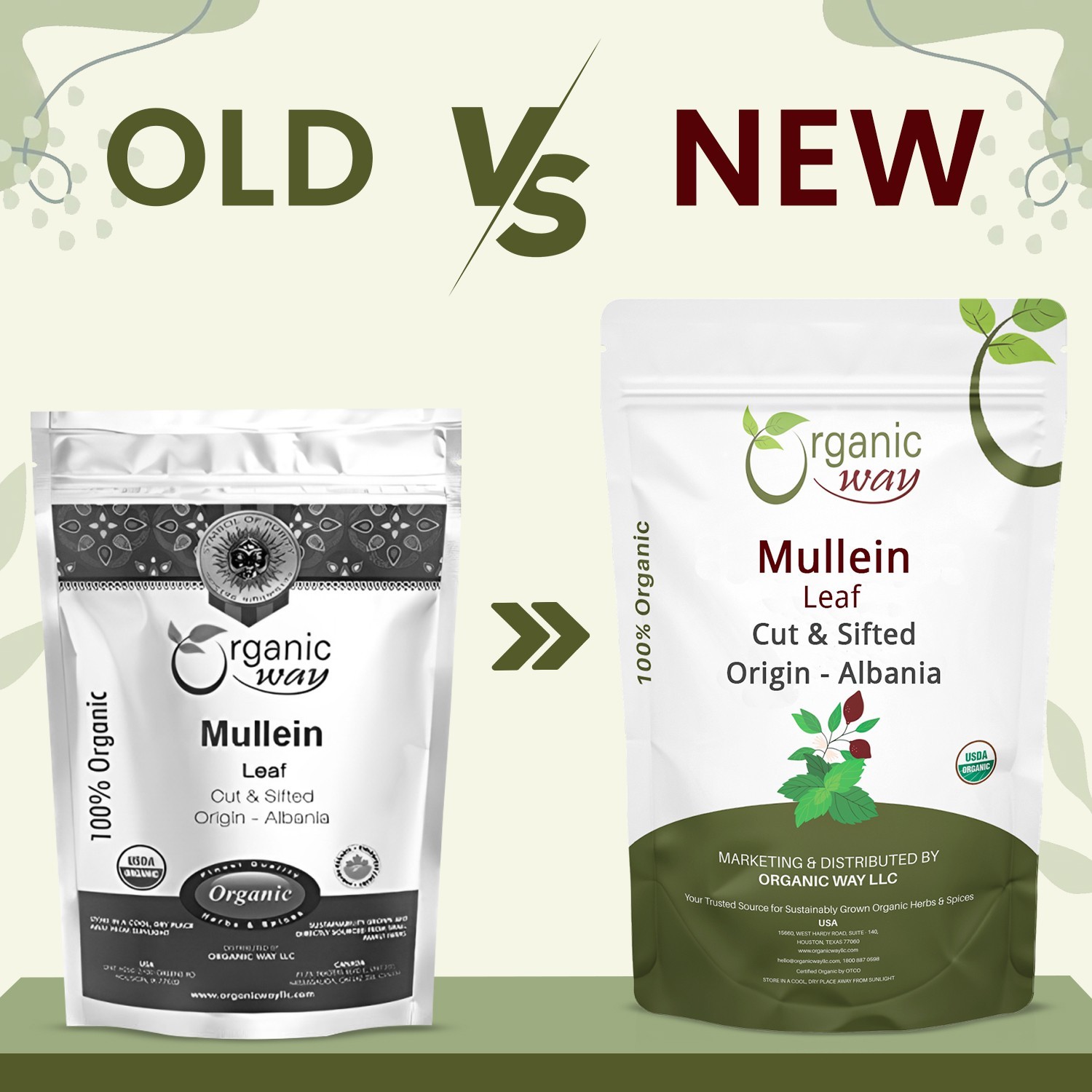 Organic Way Mullein Leaf Cut & Sifted – Organic, Kosher & USDA Certified