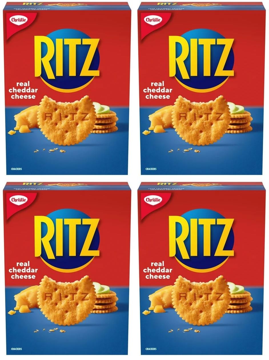 Ritz Real Cheddar Cheese Crackers, 180g (4 Pack)